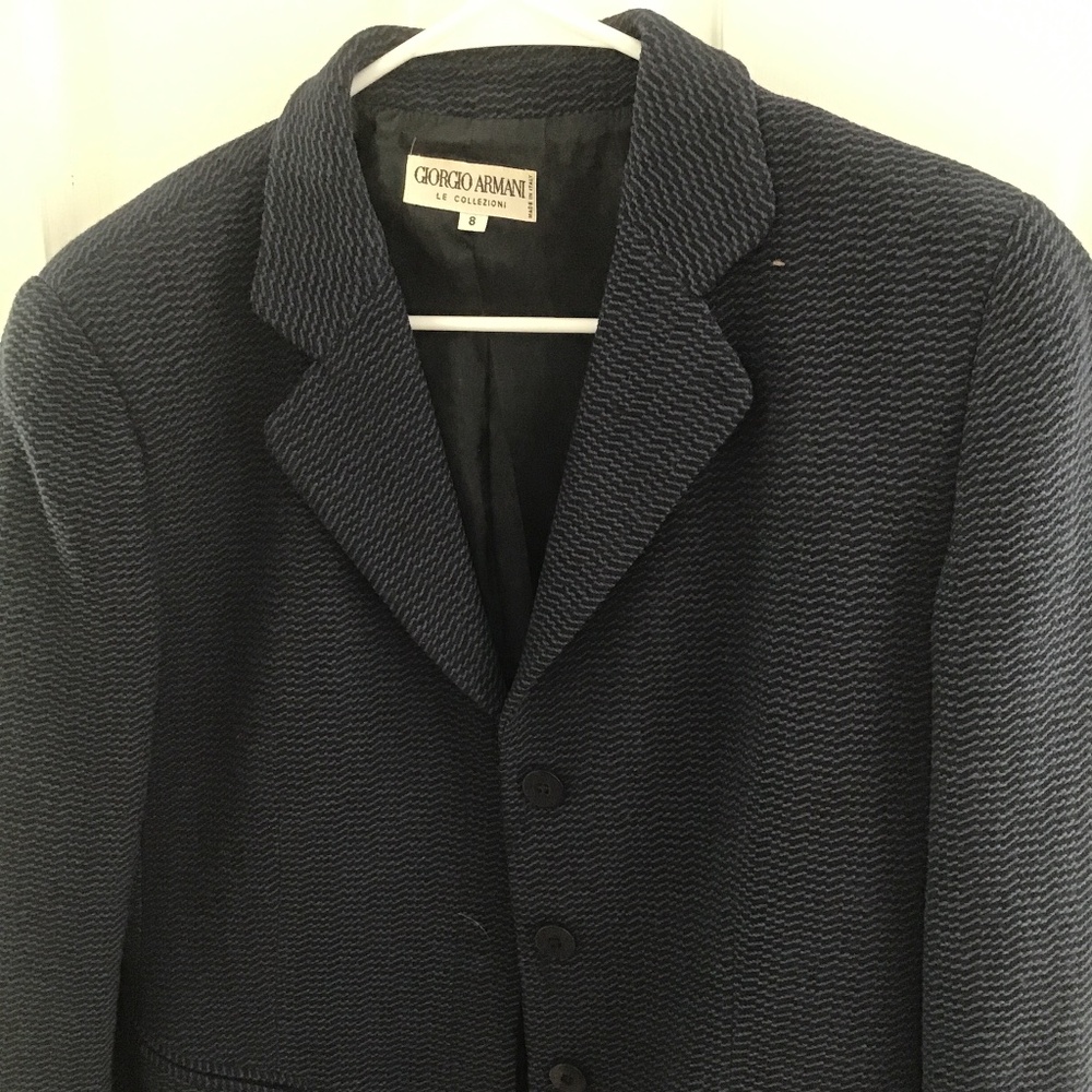 Vintage tweed Giorgio Armani Le Collezioni Blazer.  Made in italy
